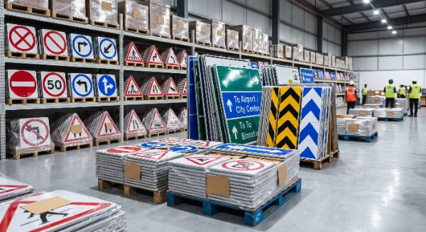 Warning traffic signs